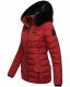 Navahoo Milianaa Winter Jacke Stepp Kurzjacke gefüttert Kapuze Kunstfell Rot Größe XS - Gr. 34