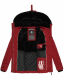 Navahoo Milianaa Winter Jacke Stepp Kurzjacke gefüttert Kapuze Kunstfell Rot Größe XS - Gr. 34