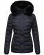 Navahoo Milianaa Winter Jacke Stepp Kurzjacke gefüttert Kapuze Kunstfell Navy Größe XS - Gr. 34