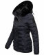 Navahoo Milianaa Winter Jacke Stepp Kurzjacke gefüttert Kapuze Kunstfell Navy Größe XS - Gr. 34