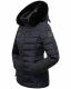 Navahoo Milianaa Winter Jacke Stepp Kurzjacke gefüttert Kapuze Kunstfell Navy Größe XS - Gr. 34