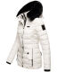 Navahoo Milianaa winter jacket quilted jacket lined hood faux fur Weiss-Gr.XS