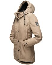 Navahoo Lindraa ladies rain jacket - Taupe-Gr.XXL
