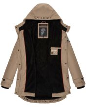 Navahoo Lindraa ladies rain jacket - Taupe-Gr.XXL