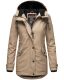 Navahoo Lindraa ladies rain jacket - Taupe-Gr.XXL