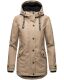 Navahoo Lindraa ladies rain jacket - Taupe-Gr.XXL