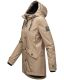 Navahoo Lindraa ladies rain jacket - Taupe-Gr.XXL