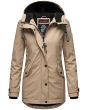 Navahoo Lindraa ladies rain jacket - Taupe-Gr.XXXL