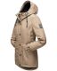 Navahoo Lindraa ladies rain jacket - Taupe-Gr.XXXL