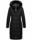 Navahoo Fahmiyaa Damen lange Winterjacke mit Kapuze Schwarz XL - Gr. 42