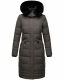 Navahoo Fahmiyaa Damen lange Winterjacke mit Kapuze Anthrazit XXL - Gr. 44