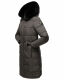 Navahoo Fahmiyaa Damen lange Winterjacke mit Kapuze Anthrazit XXL - Gr. 44