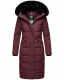 Navahoo Fahmiyaa ladies long hooded winter jacket Weinrot-Gr.XS