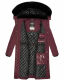 Navahoo Fahmiyaa ladies long hooded winter jacket Weinrot-Gr.XS
