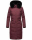 Navahoo Fahmiyaa ladies long hooded winter jacket Weinrot-Gr.S