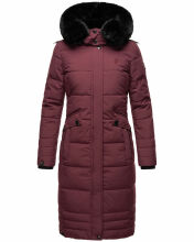 Navahoo Fahmiyaa ladies long hooded winter jacket Weinrot-Gr.XXL