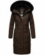 Navahoo Fahmiyaa ladies long hooded winter jacket Schoko-Gr.XL