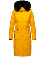 Navahoo Fahmiyaa ladies long hooded winter jacket Gelb-Gr.XS