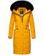 Navahoo Fahmiyaa ladies long hooded winter jacket Gelb-Gr.XS