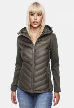Navahoo Nimm mich mit Damen Fleece Hybrid Jacke Trekking Wanderjacke