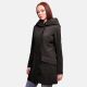 Marikoo Mayleen Damen Softshell Regenjacke mit Kapuze Schwarz-Gr.S