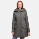Marikoo Mayleen Damen Softshell Regenjacke mit Kapuze Anthrazit-Gr.S