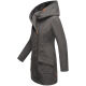 Marikoo Mayleen Damen Softshell Regenjacke mit Kapuze Anthrazit-Gr.S