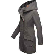 Marikoo Mayleen ladies softshell rain jacket with hood - Anthracite-Gr.M