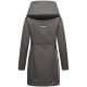 Marikoo Mayleen Damen Softshell Regenjacke mit Kapuze Anthrazit-Gr.XXL