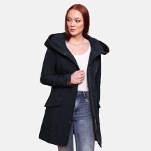 Marikoo Mayleen Damen Softshell Regenjacke mit Kapuze Navy-Gr.S