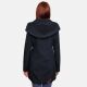 Marikoo Mayleen Damen Softshell Regenjacke mit Kapuze Navy-Gr.S