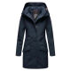 Marikoo Mayleen Damen Softshell Regenjacke mit Kapuze Navy-Gr.S