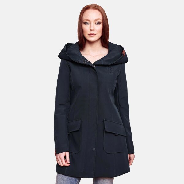 Marikoo Mayleen Damen Softshell Regenjacke mit Kapuze Navy-Gr.XL