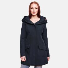 Marikoo Mayleen Damen Softshell Regenjacke mit Kapuze Navy-Gr.XL