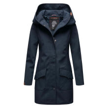 Marikoo Mayleen Damen Softshell Regenjacke mit Kapuze Navy-Gr.XXXL