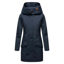 Marikoo Mayleen Damen Softshell Regenjacke mit Kapuze Navy-Gr.XXXL