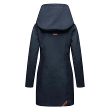 Marikoo Mayleen Damen Softshell Regenjacke mit Kapuze Navy-Gr.XXXL