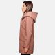 Marikoo Mayleen Damen Softshell Regenjacke mit Kapuze Terracotta-Gr.XS