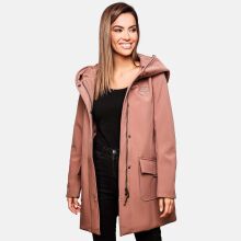 Marikoo Mayleen Damen Softshell Regenjacke mit Kapuze Terracotta-Gr.M