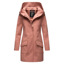 Marikoo Mayleen Damen Softshell Regenjacke mit Kapuze Terracotta-Gr.M