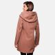 Marikoo Mayleen Damen Softshell Regenjacke mit Kapuze Terracotta-Gr.M