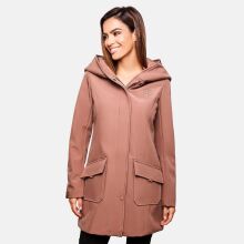 Marikoo Mayleen Damen Softshell Regenjacke mit Kapuze Terracotta-Gr.XXXL