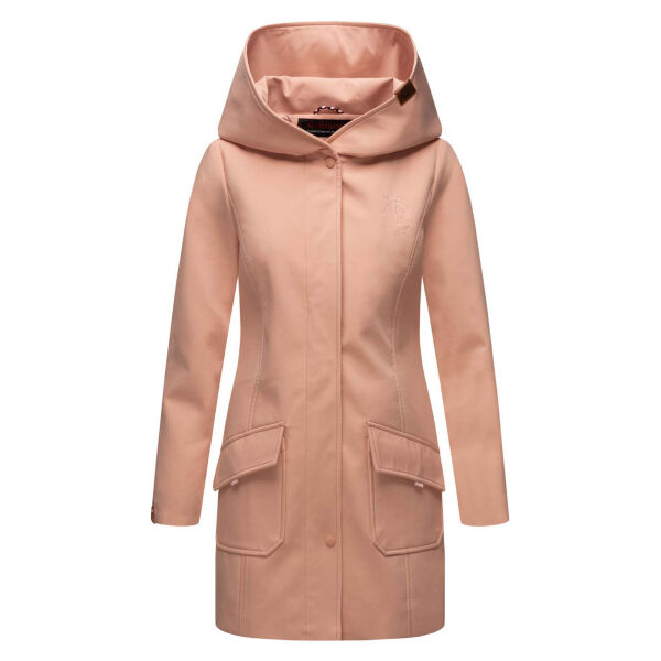 Marikoo Mayleen Damen Softshell Regenjacke mit Kapuze Rosa-Gr.M
