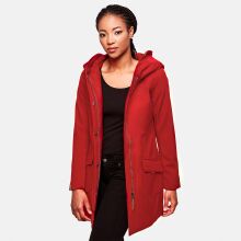Marikoo Mayleen Damen Softshell Regenjacke mit Kapuze Rot-Gr.XS