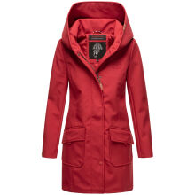 Marikoo Mayleen Damen Softshell Regenjacke mit Kapuze Rot-Gr.XS