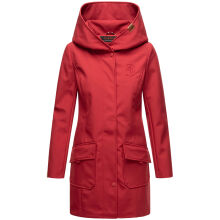 Marikoo Mayleen Damen Softshell Regenjacke mit Kapuze Rot-Gr.XS