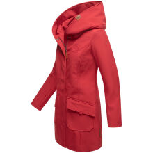 Marikoo Mayleen Damen Softshell Regenjacke mit Kapuze Rot-Gr.XS