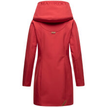 Marikoo Mayleen Damen Softshell Regenjacke mit Kapuze Rot-Gr.XL