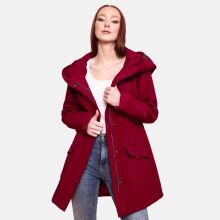 Marikoo Mayleen Damen Softshell Regenjacke mit Kapuze Bordeaux-Gr.XS