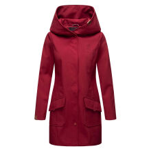 Marikoo Mayleen Damen Softshell Regenjacke mit Kapuze Bordeaux-Gr.XS